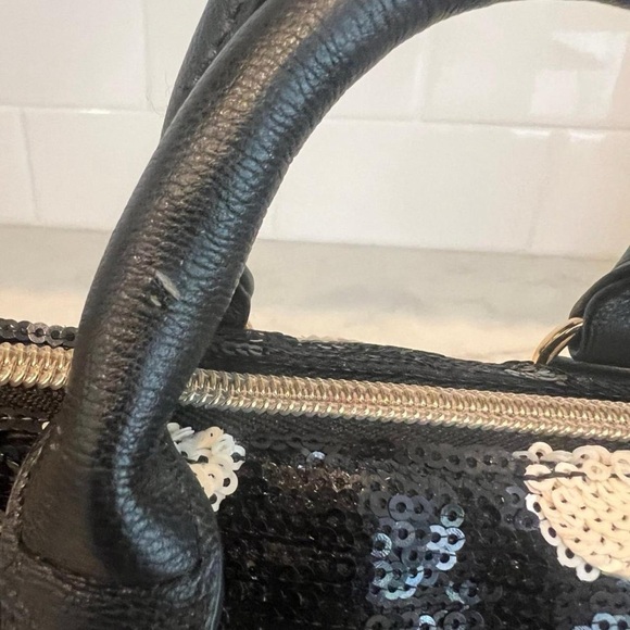 Betsey Johnson Polka Dot Mini Sequin Handbag - Picture 7 of 8